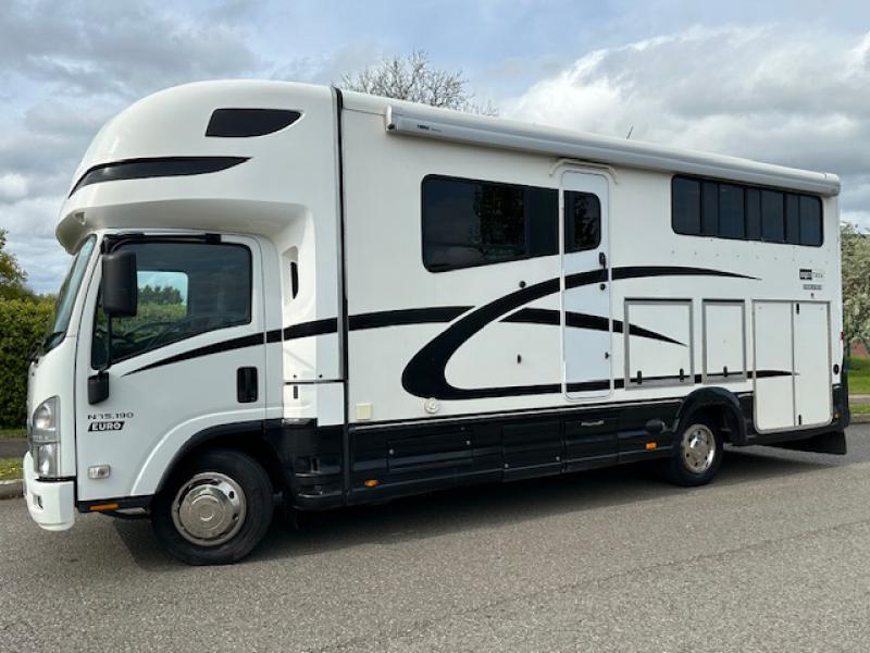 24-814-2016  Isuzu N75190 Automatic 7.5 Ton Equi-trek Endeavour  Stalled for 3. Smart luxury living, toilet and shower. Sleeping for 4. Excellent condition throughout.. Large slide awning.