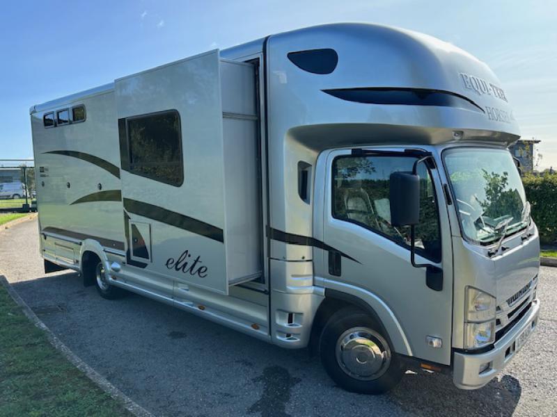 23-667-2019 Euro 6 Isuzu N75190 Automatic 7.5 Ton Equi-trek Endeavour elite with electric slide out. Stalled for 3. Smart luxury living, toilet and shower. Sleeping for 4. Horsebox from new. Only 29,160 Miles from new! ONO/Part Exchange Considered.