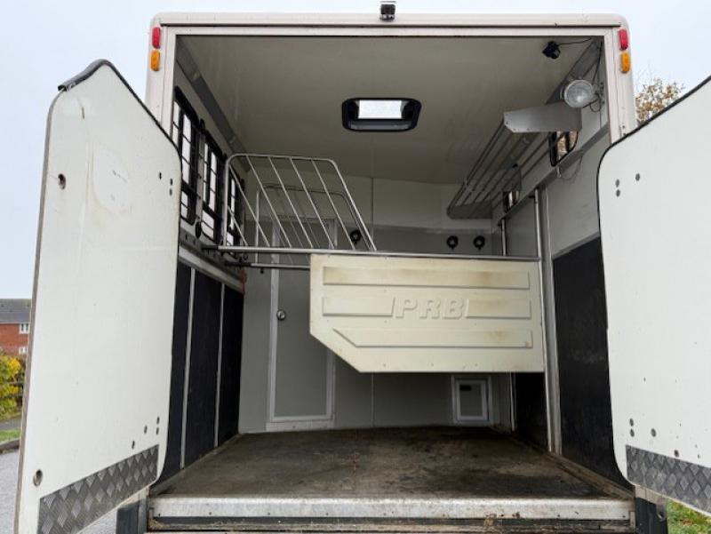 25-1223-Compact 7.5 Ton 2002 Iveco Eurocargo 75E17  Coach built by PRB coach builders. Stalled for 3. Smart living with sleeping for 2. No external tack locker intruding into the horse area. Toilet and shower. 21 ft length 25-1223-Compact 7.5 Ton 2002 Iveco Eurocargo 75E17  Coach built by PRB coach builders. Stalled for 3. Smart living with sleeping for 2. No external tack locker intruding into the horse area. Toilet and shower. 21 ft length